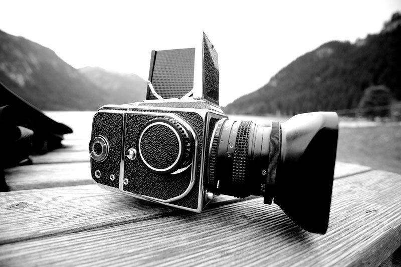 Analoge Fotografie Kamera Schwarzweiß