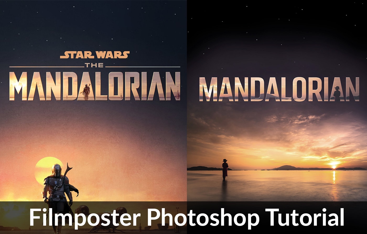 The Mandalorian Filmposter Photoshop Tutorial