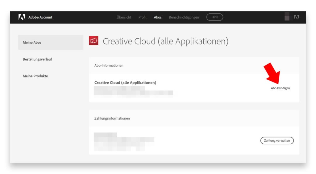 Adobe Creative Cloud Abo 60 Tage kostenlos - Abo kündigen