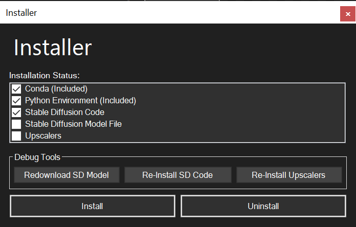 NMKD Stable Diffusion GUI Installer