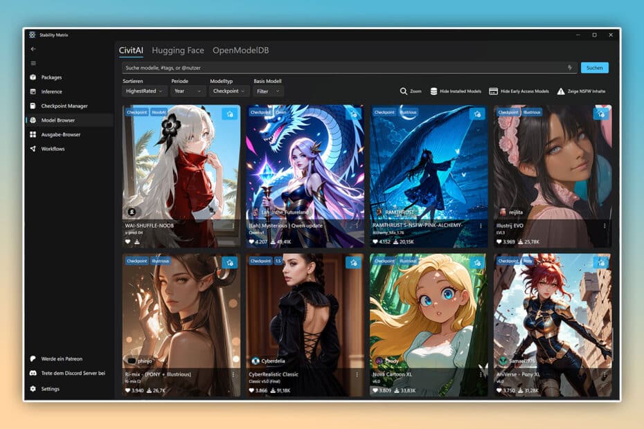 Stability Matrix: Die Creative Cloud für AI-Bilder